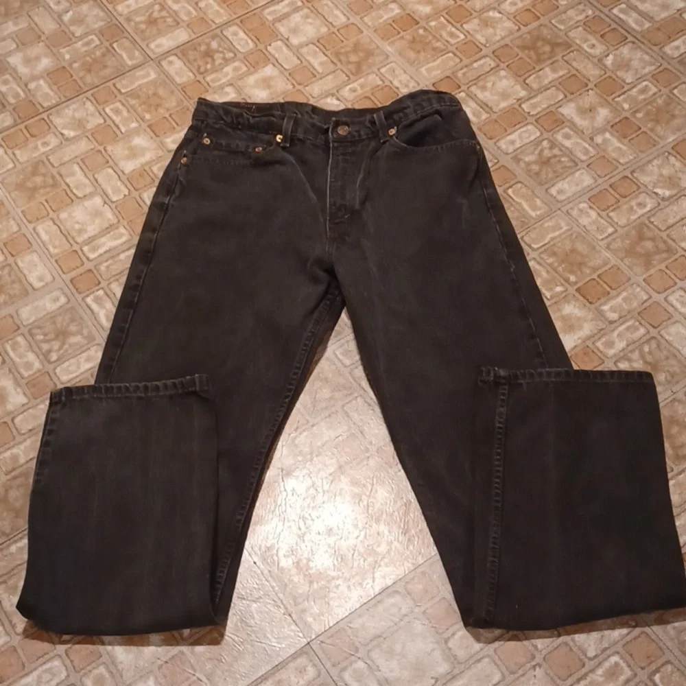 Levi's Men's Black Jeans 505 Red Lable 34x34 Vintage Levi's